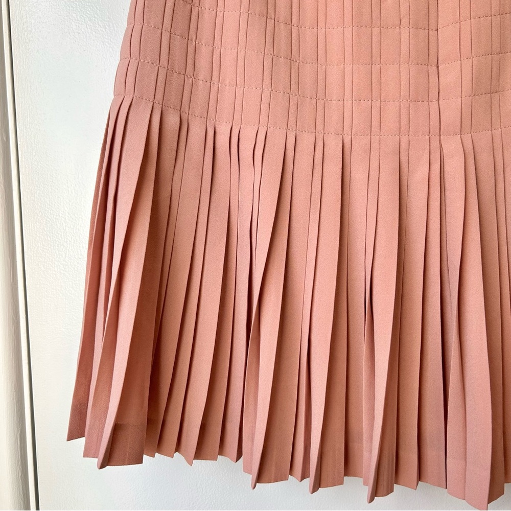 J. Crew Pleated Crepe Skirt Pink